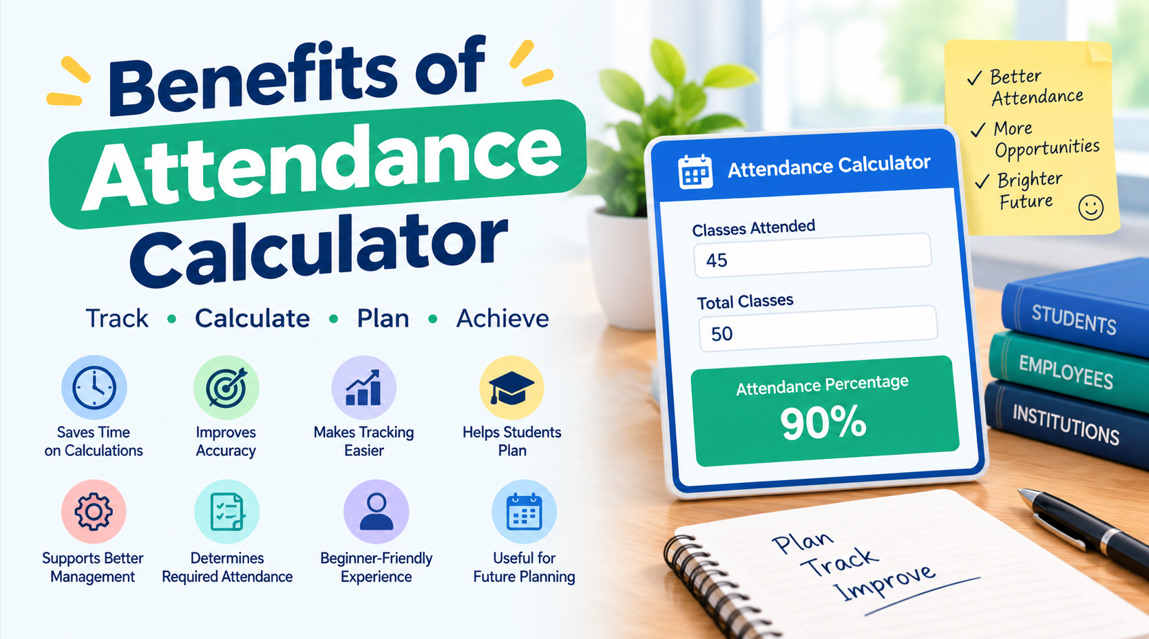 Benefits of Attendance Calculator.
