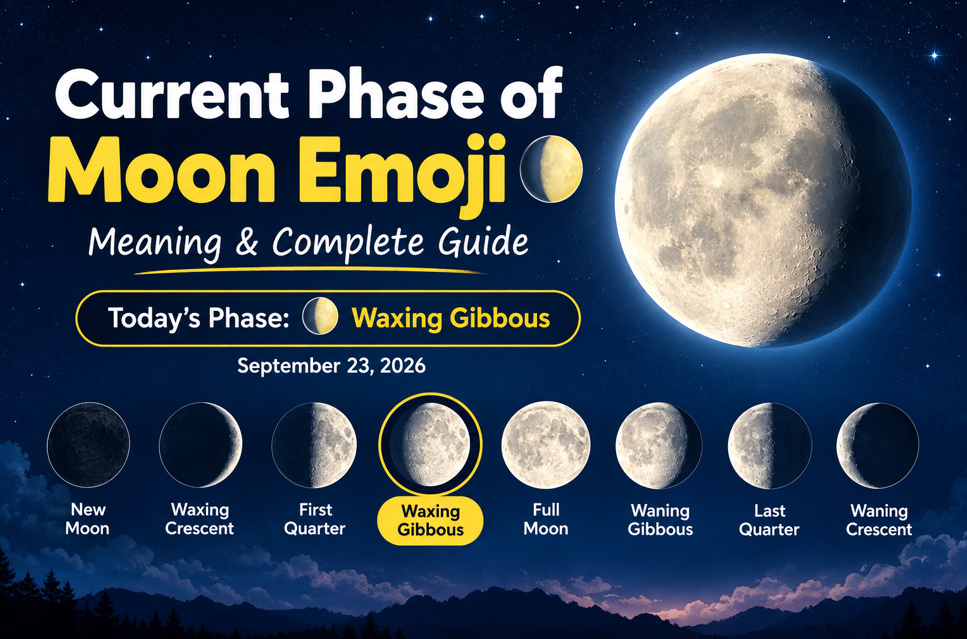 current phase of moon emoji